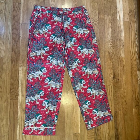 Printfresh Holly Jolly Bagheera Lightweight Flannel PJ pants Ruby Medium  NWT - Picture 10 of 10